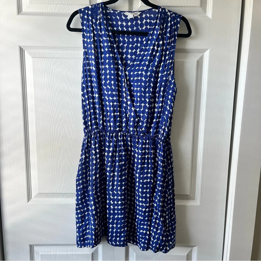 Boden Womens Size US 12 Dress Sleeveless Blue Lightweight Pockets Summer